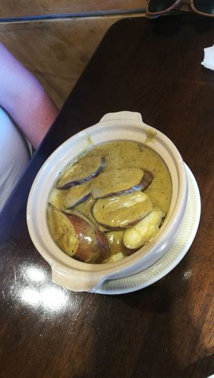 Aubergine claypot at Nam Vegan Express in Burnaby