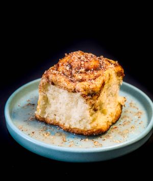 Home made cinnamon rolls at Nein Buck in Playa Del Carmen