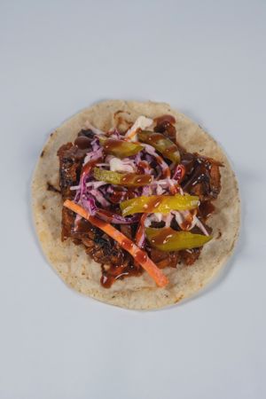 BBQ Jackfruit Taco at Nein Buck in Playa Del Carmen