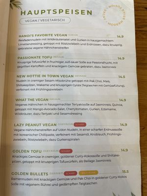 Menu  at Vacay in Leipzig