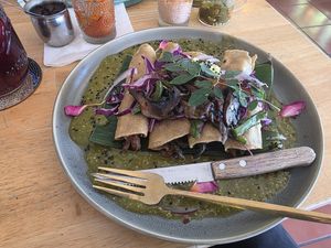 Vegan flautas    at Selva Taqueria Plantbased in Cabo San Lucas
