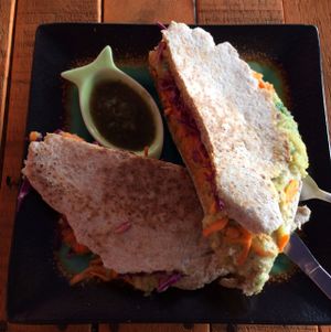 Hungry pirate at Puerto Pirata in Puerto Viejo De Talamanca