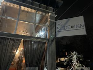 Sign  at The Slide Inn in Portland