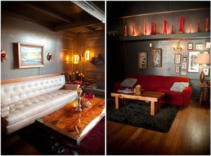 seating areas at The Slide Inn in Portland