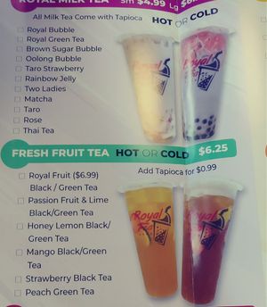 Milk tea is non-dairy at Royal Tea – Boba and Poké in Highland