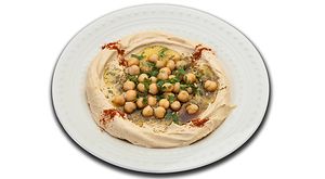 Hummus goodness at Falafel Salam in Seattle