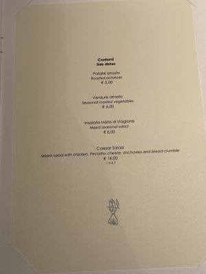 Side dishes  at Osteria Porta di Bacco in Montepulciano