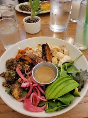 Power Bol with brussel sprouts at Fresa's in Austin