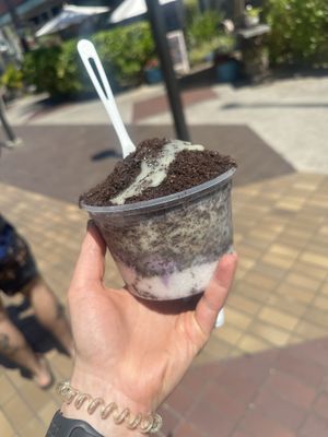Ube Oreo ice wave   at Kawaii Ice Wave (Hawaii Kai) in Honolulu
