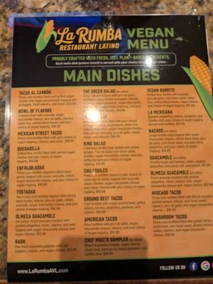  at La Rumba Restaurant Latino in Asheville