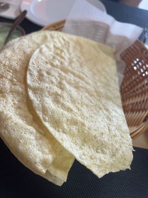Papadum   at Kathmandu Alboraya in Valencia