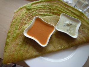 Vegan spinach main meal at Iyer's in Cork