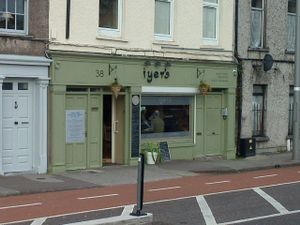 Iyer's seen from outside at Iyer's in Cork