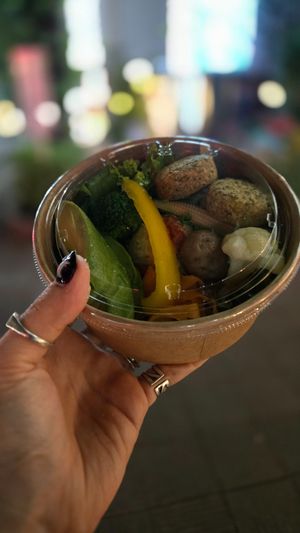 falafel buddha bowl at Atago - Saunas  in Tokyo