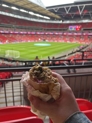 Half eaten falafel wrap 🤭  at Viva Falafel Boxpark Wembley in North West London