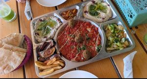 Mr Felafel Meal at Mr. Falafel in Wadi Musa