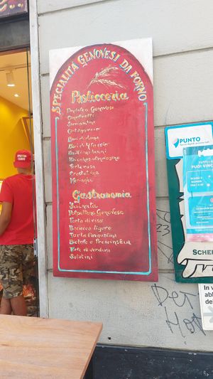 Vegan options available at Focaccia e Dintorni in Genoa
