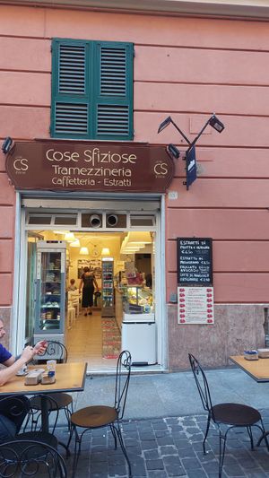 Cozy backery at Cose Sfiziose in Genoa