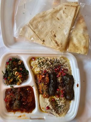 Take away. Super tasty, healthy, and filling. at Tresor du Liban in Chalons-en-champagne