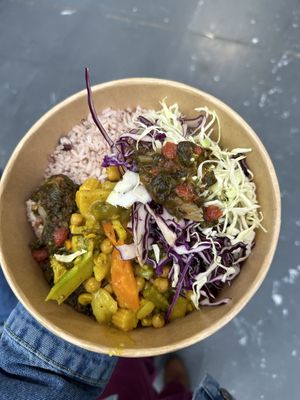 Veg curries  at Brownins Food in Smethwick