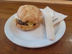 Beyond Meat Breakfast Sandwich at Starbucks Coffee in Broughton