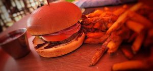 Beyond burger  at The Sandbar Patio Grill in Boise