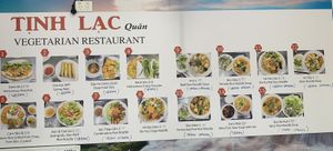 Wall menu  at Tinh Lac Quan in Inala