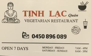 business card  at Tinh Lac Quan in Inala