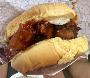 Bbq sandwich  at Vegan Wangs in Atlanta