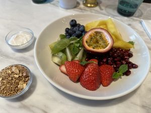 Fruit plate  at Bills Ginza in Tokyo