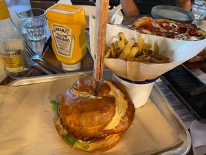 Plant-Based Cheeseburger (all vegan by default) at BrewDog in Las Vegas