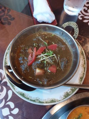 Black Eggplant Curry at Mughal in Kyoto