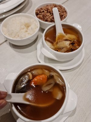 Double Boiled Energy Soup ~ 9/12/21 at Whole Earth 环界蔬食 in Central Singapore