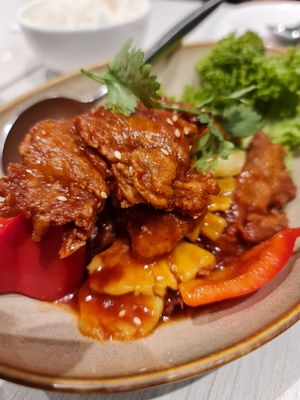 Thai special Sweet and Sour ~ 9/12/21 at Whole Earth 环界蔬食 in Central Singapore