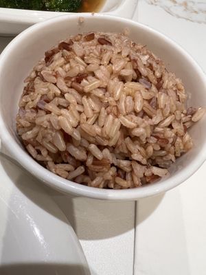 Brown rice  at Whole Earth 环界蔬食 in Central Singapore