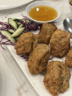 Tofu skin  at Whole Earth 环界蔬食 in Central Singapore