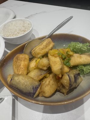 Eggplant   at Whole Earth 环界蔬食 in Central Singapore