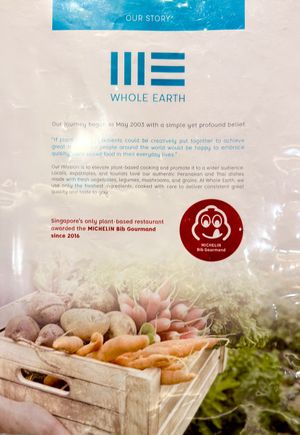 Our Story  at Whole Earth 环界蔬食 in Central Singapore