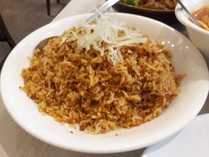 XO rice at Whole Earth 环界蔬食 in Central Singapore