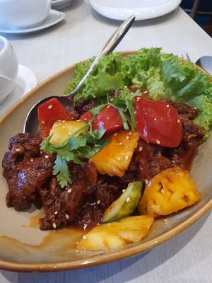 Sweet and sour bite at Whole Earth 环界蔬食 in Central Singapore