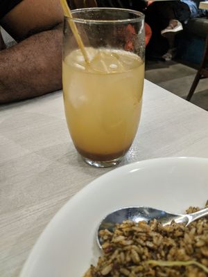 Sour plum soda at Whole Earth 环界蔬食 in Central Singapore
