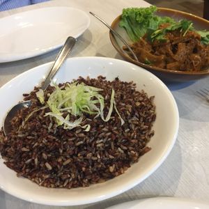 Signature Olive Rice

 at Whole Earth 环界蔬食 in Central Singapore