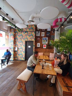 Interior at Mood Cafe in London