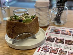 Tofu sarnie - Mood Cafe, London  at Mood Cafe in London