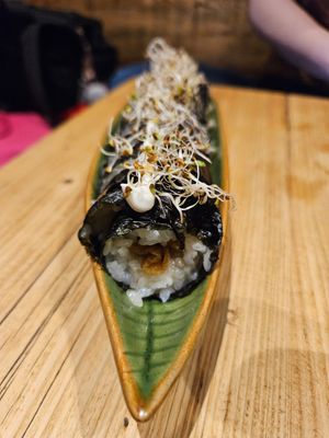 Wacky Maki Roll at Mood Cafe in London