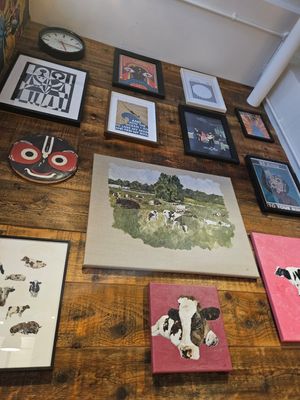 Cows! at Mood Cafe in London