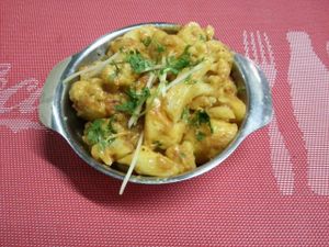 Delicious Aloo Gobi..Authentic Indian Taste..  at Coriander in Phnom Penh