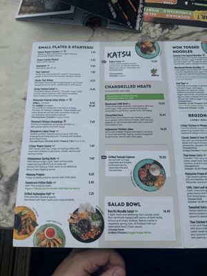 Menu 1 as of May 2024  at Banana Tree in Birmingham
