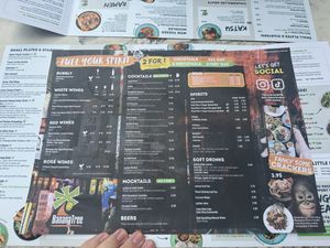 Drinks menu as of May 2024  at Banana Tree in Birmingham