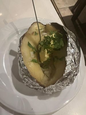 Jacket potato at Paulas Restaurant in Ayia Napa